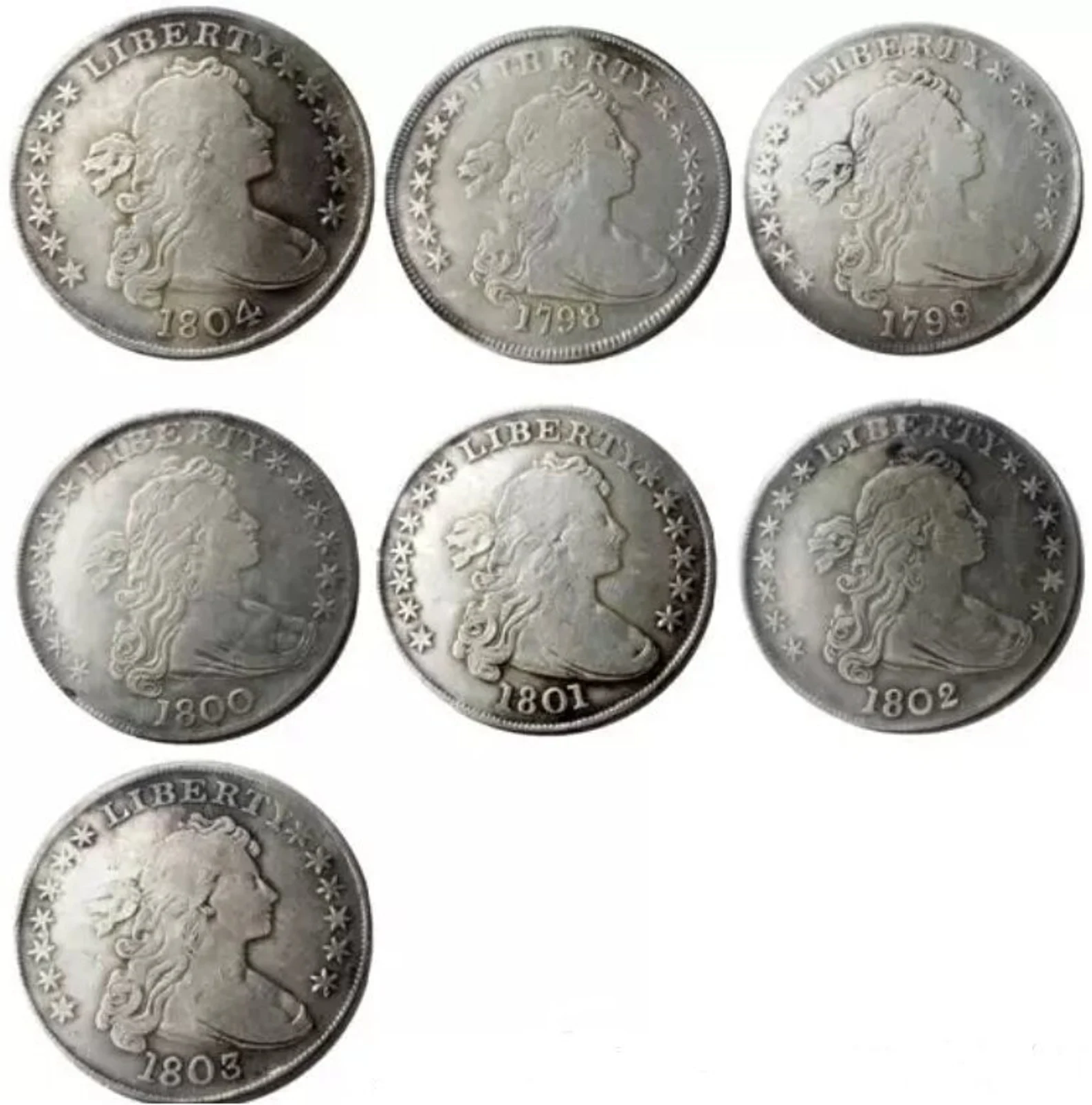 1836-$1-Gobrecht-Dollar-Original-Judd-60-Die-State-B-Die-Alignment-I